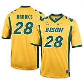 North Dakota State Bison 28 Ty Brooks Gold College Football Jersey Dzhi,baseball caps,new era cap wholesale,wholesale hats